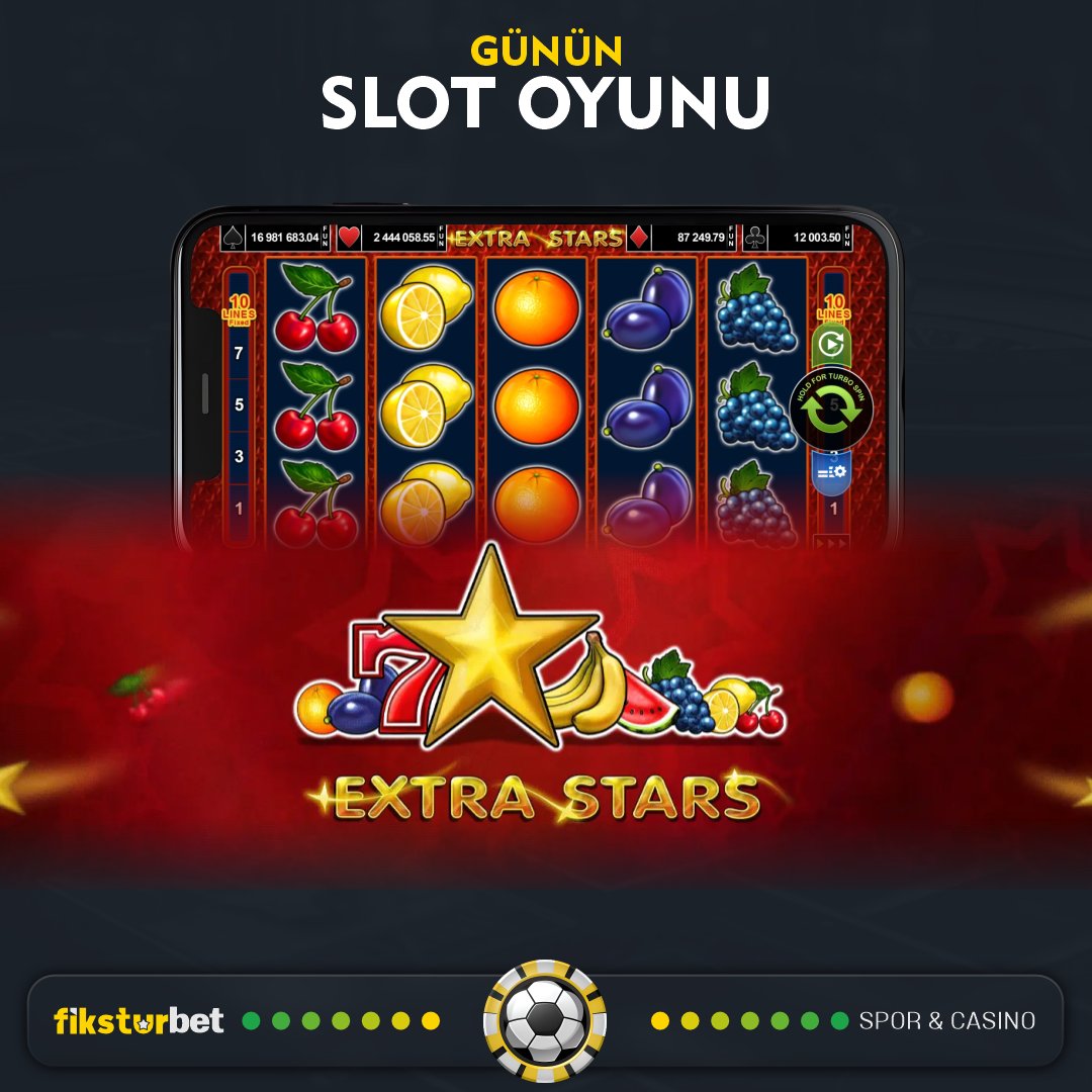 🎰#FİKSTURBET İle Günün #Slot Oyununda Para Kazanma Zamanı

🍊 Amusnet 'in En Çok Kazandıran Oyunu

⭐️ EXTRA STARS ⭐️

🔆 Hızlı Çekim,  Güvenilir  Adres  t.ly/FiksturbetGiris
