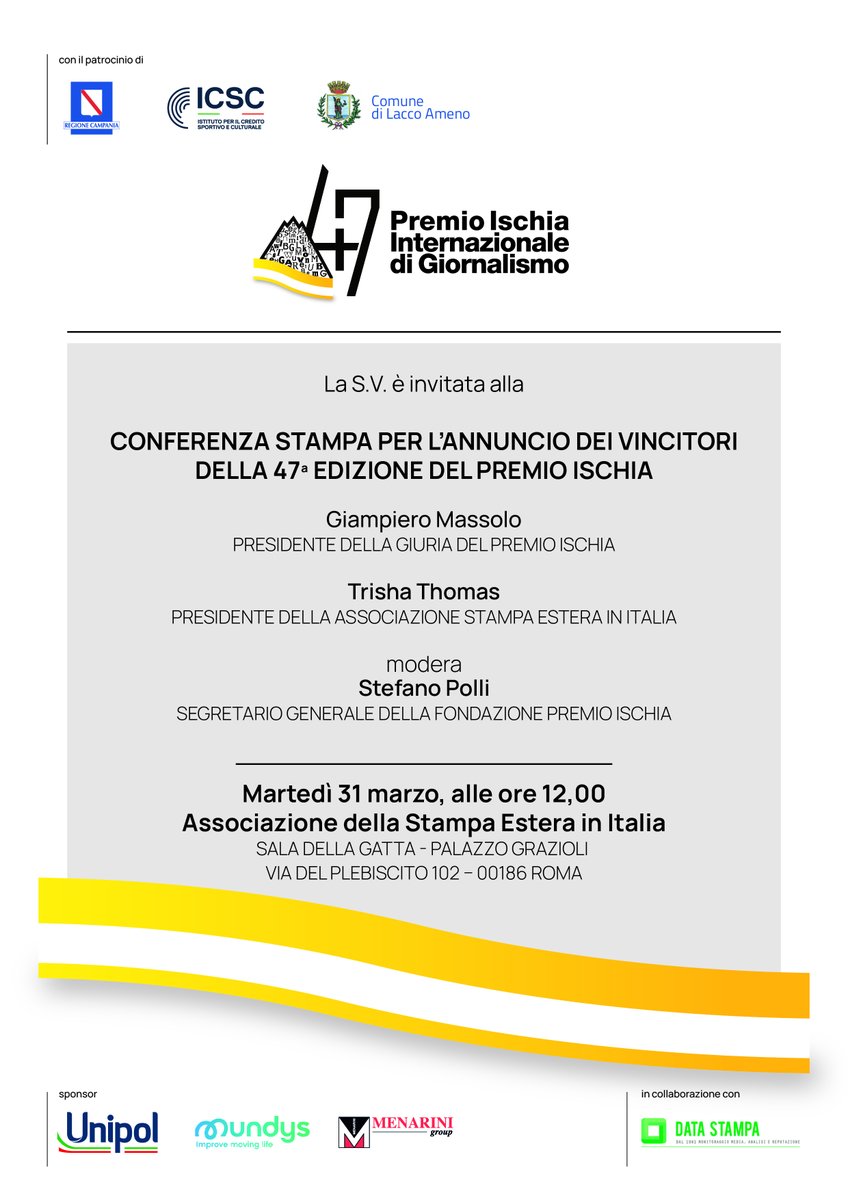 Premio Ischia Internazionale di Giornalismo tweet media