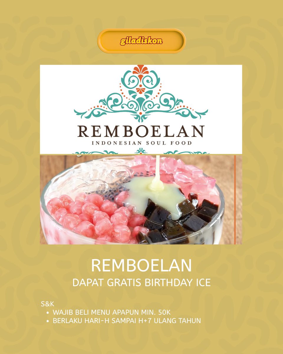 Giladiskon Indonesia tweet media