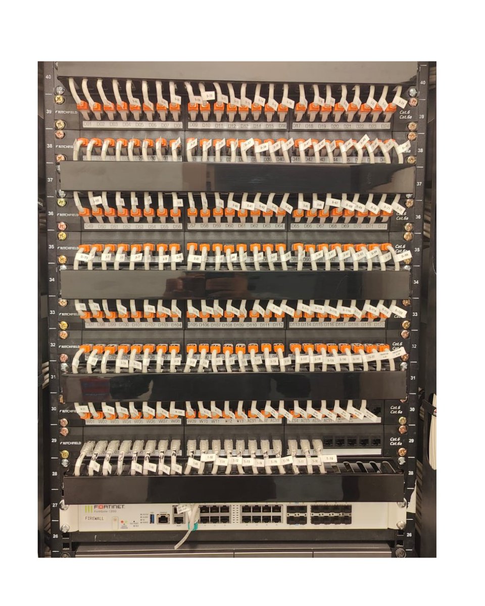 elv_technology's tweet photo. Structured Cabling &amp; Network Rack Installation Completed 

Delivered a fully organized and efficient network rack with precise patch panel termination, cable dressing, and equipment integration.
Focused on performance, scalability, and clean cable management for long-term . https://t.co/J5VuFUR8vP
