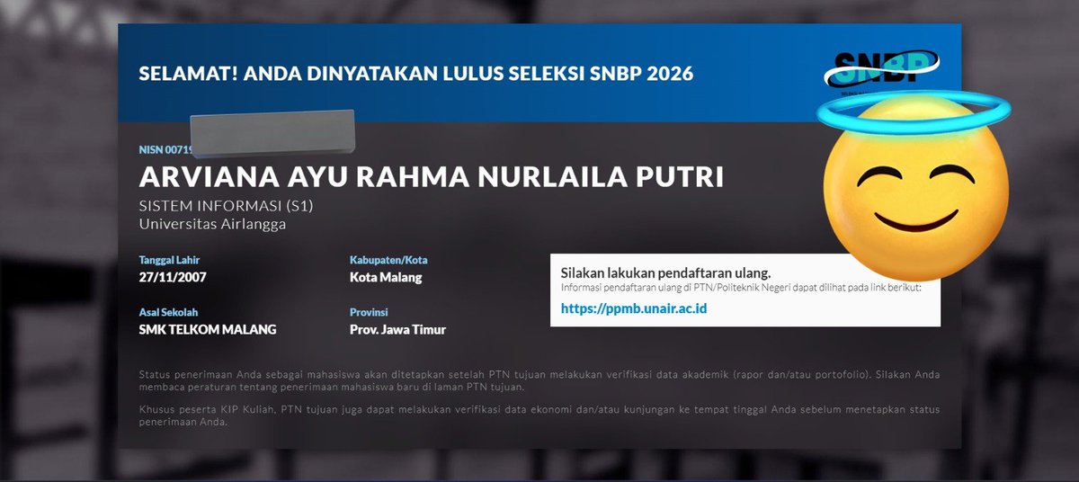 Ayaya²⁶ || freetag lolos snbp tweet media