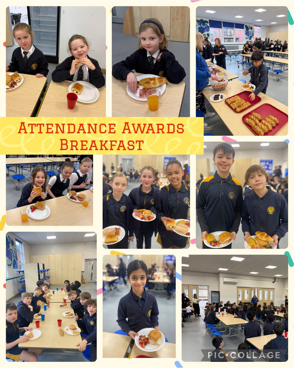 SpringfieldSPS's tweet image. Well done to Y2 Bryon and Y6 Democracy who had the best attendance in school during the spring term! They enjoyed their awards breakfast served by Mrs Chard, staff and governors this morning! #attendance #rewards
#Motivatedtoachieve 🟢
#Togetherweareateam 🔵