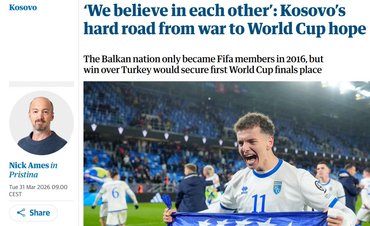 Nick, as always, with a great article about Kosovo football!