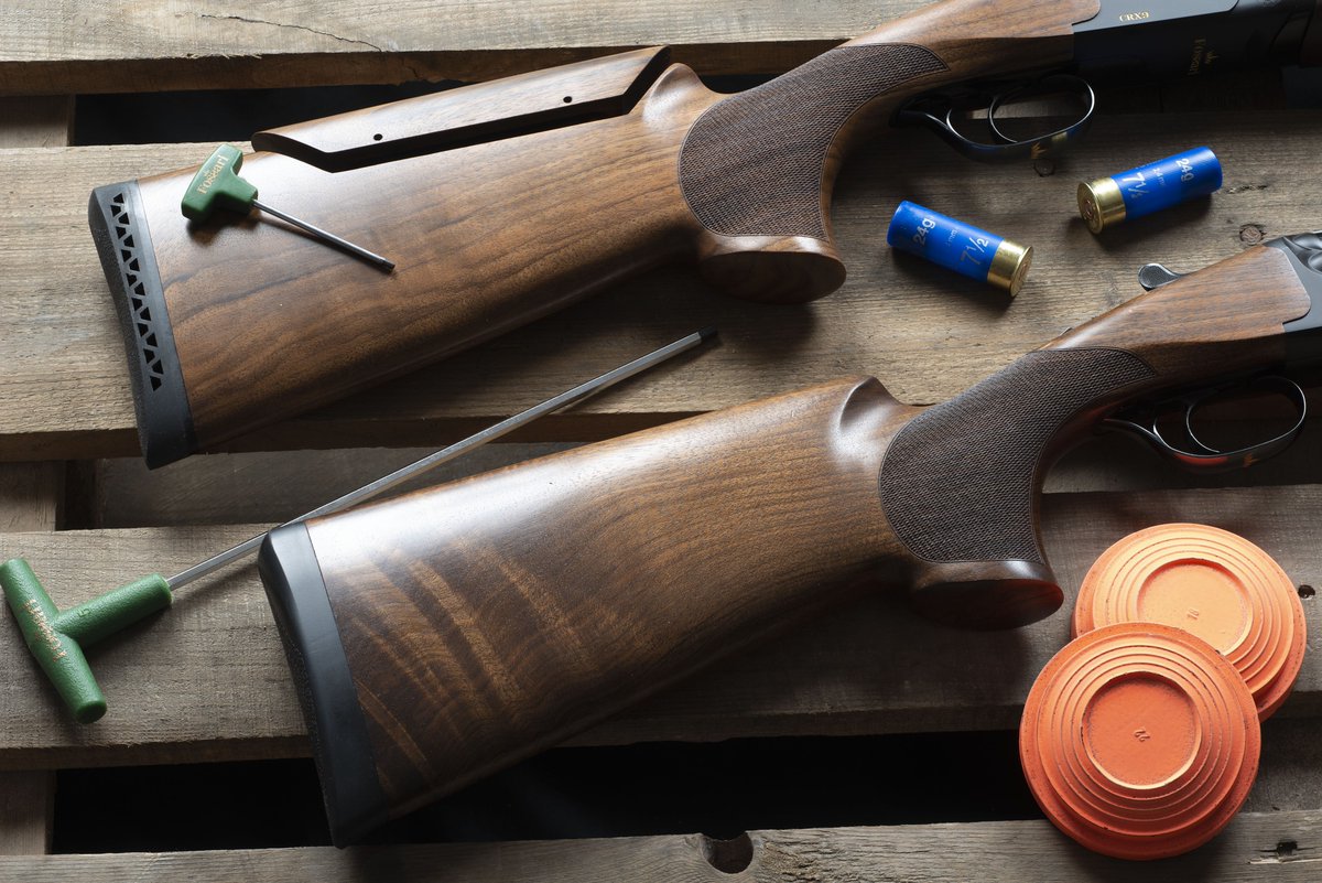 FAIRITALY1971's tweet photo. Fossari shotguns can be equipped with an adjustable stock. Which one do you prefer? 💯

#Fossariitaly #shotguns #competitionshotgun #claypigeonshooting #madeinitaly https://t.co/T4aWQuMNVc