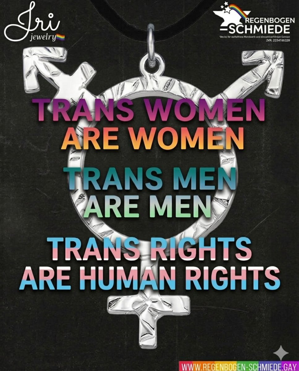RegenbogenSchmi's tweet photo. TRANS WOMEN ARE WOMEN 

TRANS MEN ARE MEN 

TRANS RIGHTS ARE HUMAN RIGHTS

 #transgender #transwoman #transgenderlife #transgenderwoman https://t.co/JYFCwIUuxK