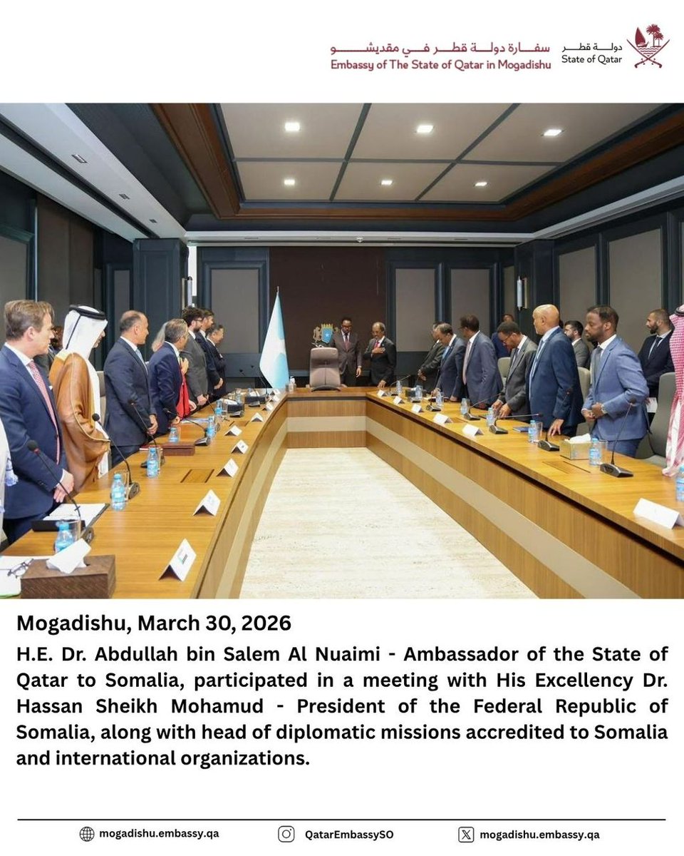 سفارة دولة قطر في جمهورية الصومال الفيدرالية tweet media