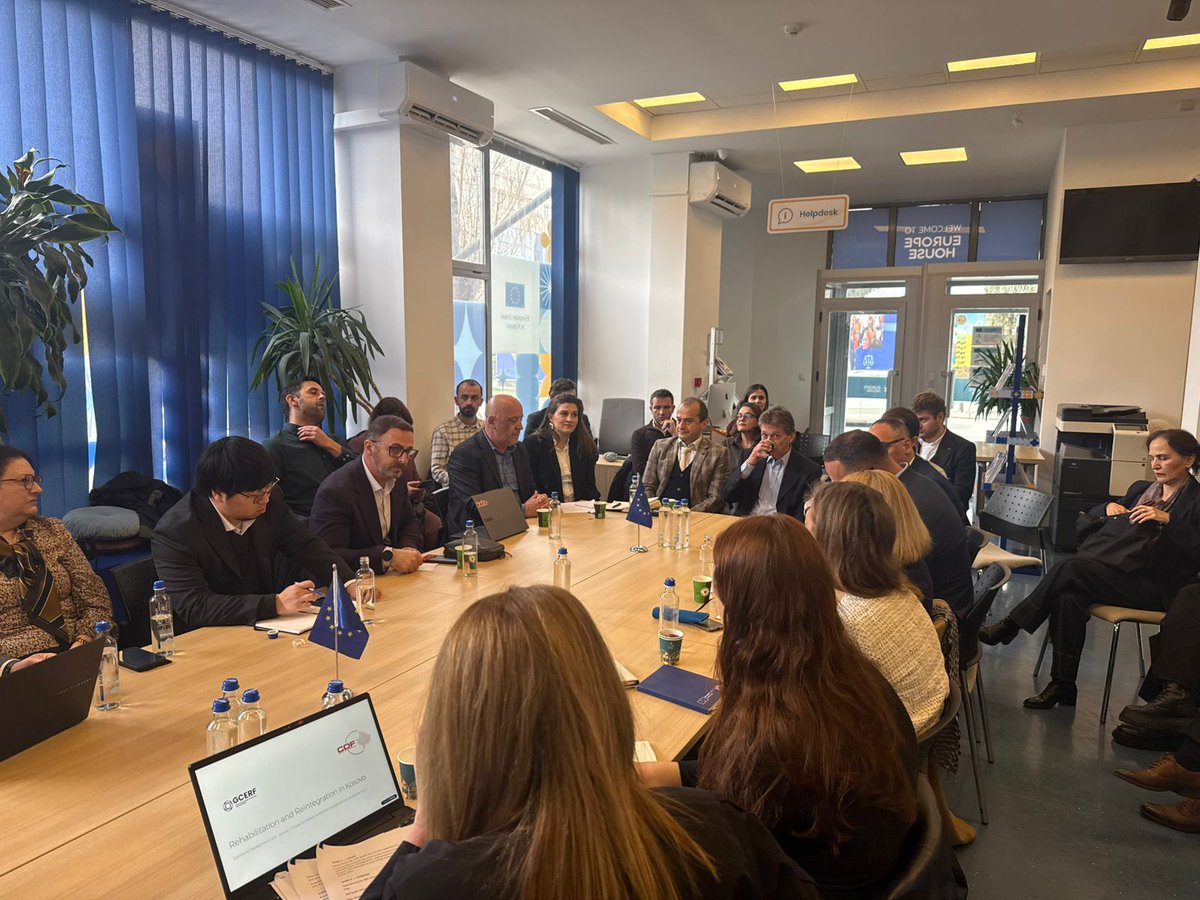 theGCERF's tweet photo. 🇽🇰 Strengthening Prevention Efforts in #Kosovo

Yesterday, GCERF brought together members of its Country Support Mechanism (#CSM) - a national steering committee that unites government, the international community, and implementing partners to guide GCERF's work on the ground - at the Europe House in #Pristina for a forward-looking information session.

Participants included the @EUKosovo, @GermanyDiplo, @MofaJapan_en, @ItalyMFA, @DutchMFA, @Ulkoministerio, @FCDOGovUK, and @SwissMFA, alongside representatives from @RKSMPB. A true demonstration of what collective action looks like.

Two key topics anchored the session: our grantees shared compelling updates on their programmes and on-the-ground impact, while GCERF presented its refreshed investment strategy, sharper and future-focused.

Three strategic priorities have emerged going forward:
1⃣ Tackling ethno-nationalist extremism and identity-driven radicalisation
2⃣ Combating online radicalisation in an increasingly digital world
3⃣ Building the capacity of local institutions to lead prevention efforts

These priorities reflect our commitment to building resilient, inclusive communities - from the ground up.

Thank you to all participants for your continued dedication to this shared mission!