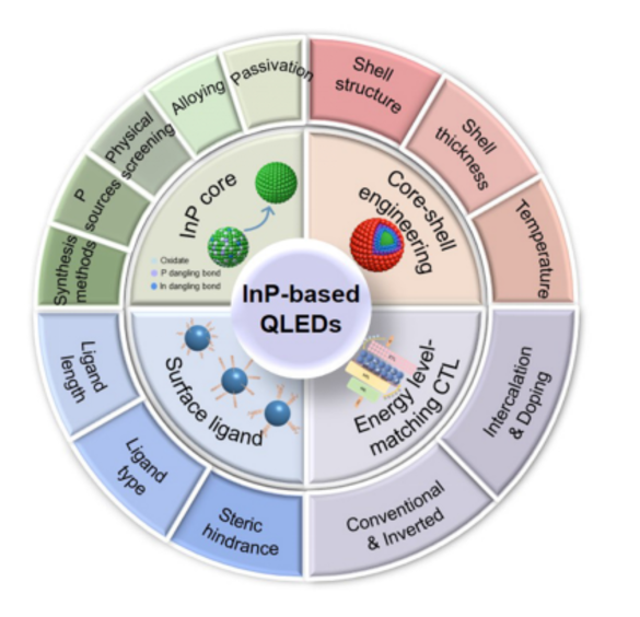 OptoElectronAdv's tweet photo. #OEA_highlight Overcoming challenges in InP-based quantum dots: from nucleation mechanisms to high-performance quantum dot light-emitting diodes https://t.co/4Gg8LRuHjt by Prof. #Fei_Chen @HenanUniversity #Chunhe_Yang #Aiwei_Tang @bjtu1896 #quantum_dot 
#light_emitting_diode #LED https://t.co/PEceUX7QoT