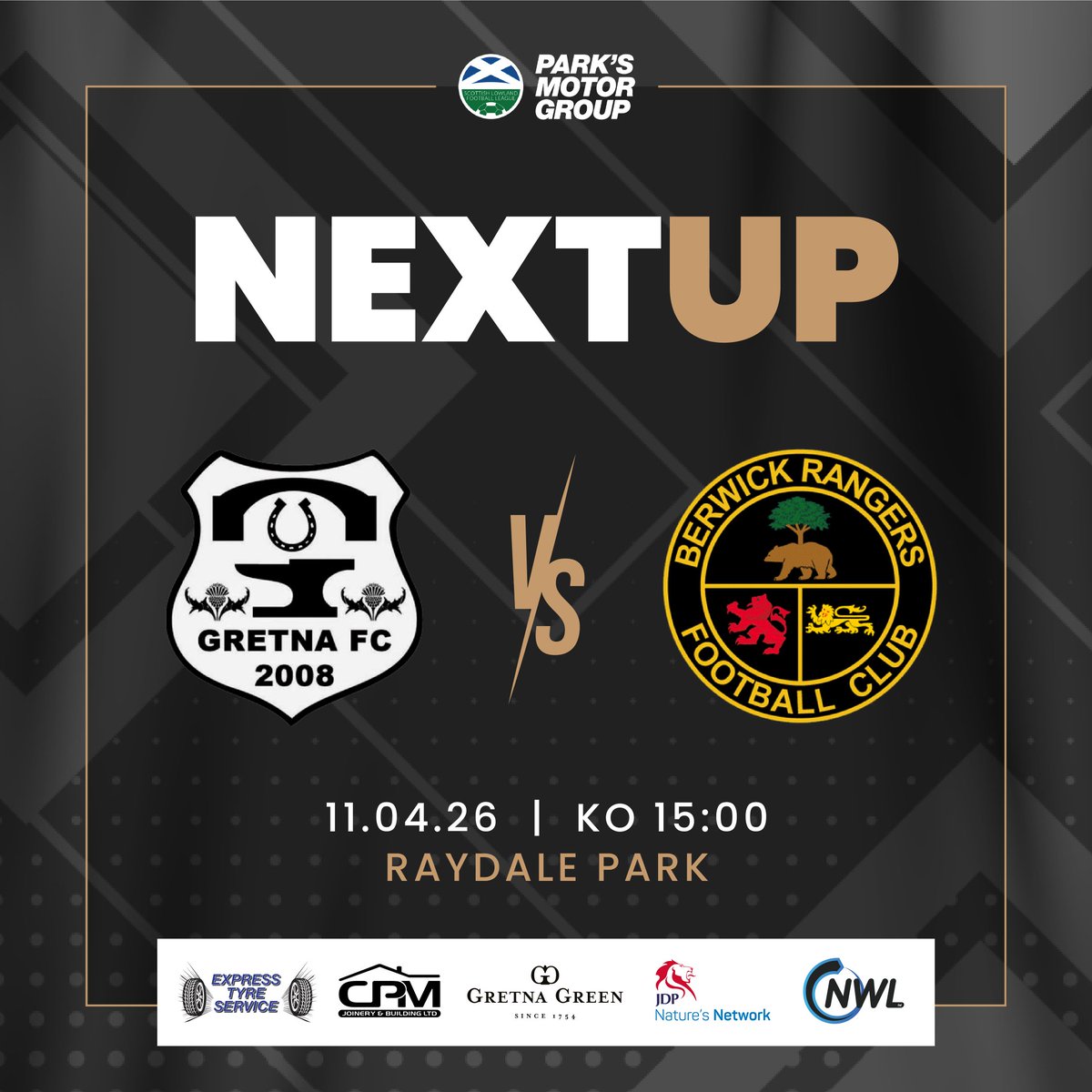 GretnaFC2008's tweet photo. On Sat 11 April its the last El Borderco due to league restructuring. Let's make this a game to remember. A local derby. It matters!

Get your tickets now
https://t.co/sO5T2eP6rF

#gretnatogether #WeOnlyDoPositive #groundhoppers #nogretnanoparty #elborderco #itmatters https://t.co/01rpJdhw1V