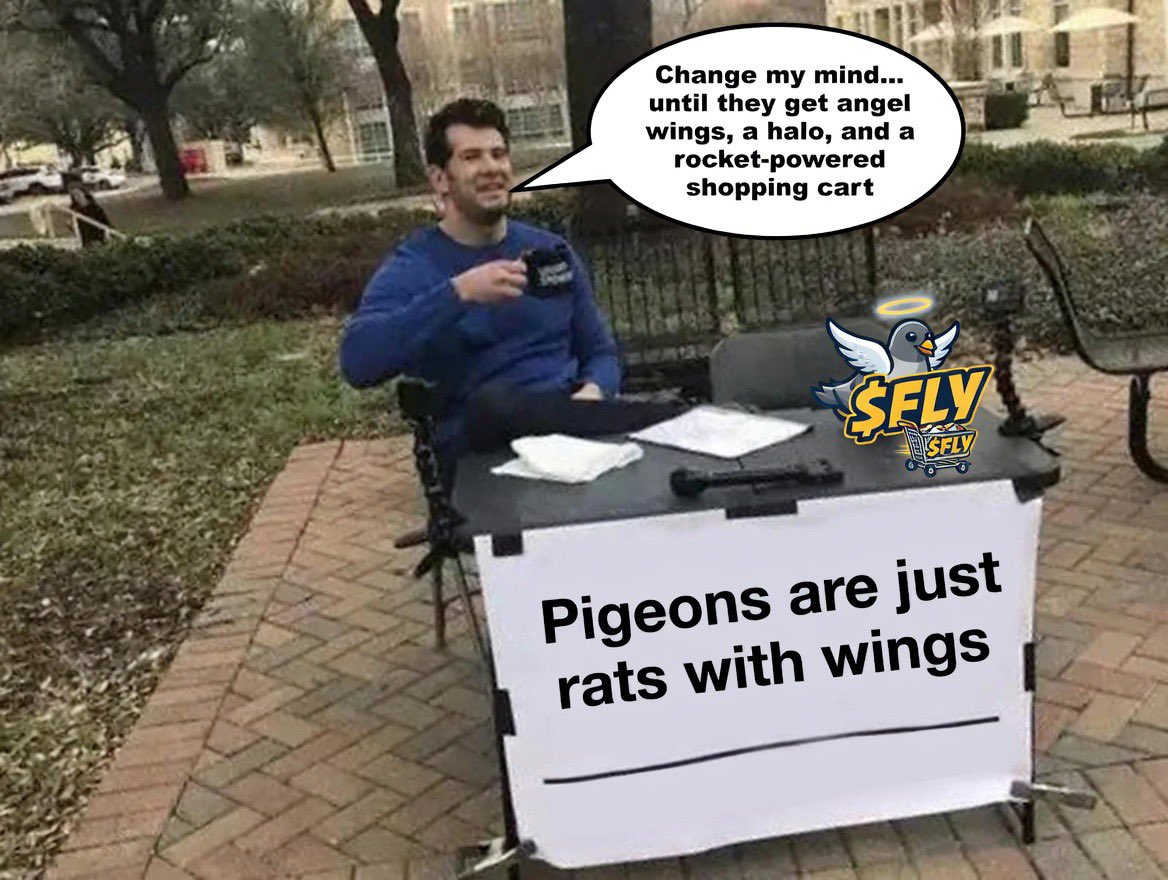 Flying Bird In A Cart tweet media