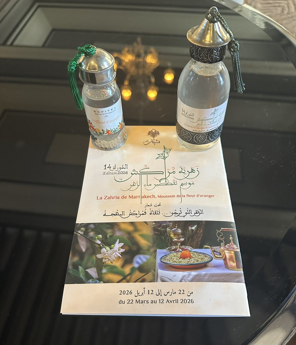 ABOURICHA's tweet photo. • Hôtel Sofitel Marrakech Palais Impérial &amp; Spa : célèbre la Zahria de Marrakech, Moussem de la fleur d’oranger en marge 14-ème édition
du 22 mars au 12 avril 2026 Al Muniya de MarrakechVisit Marrakech &amp; RegionVisit Morocco https://t.co/6ilj3wjWvE