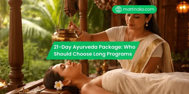 matt_india's tweet photo. 21-Day Ayurveda Package: Who Should Choose Long Programs

People with chronic stress choose longer Ayurveda programs; therefore, bodies heal gradually. 

Read on: https://t.co/PKkQObv84P

#AyurvedicTreatment #HealthRetreat #StressRelief #DetoxProgram #LongTermWellness https://t.co/tbPQMeKEv3