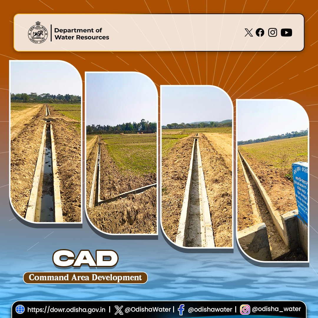 OdishaWater's tweet image. Reconstruction of #FieldChannel at Narada, Salepur Block, #CuttackDistrict under #CAD Division, Cuttack is underway. 💧🌱
780 m of lined channel is being constructed to provide irrigation facilities to 28.00 ha of #agricultural land.
#Irrigation #WaterManagement