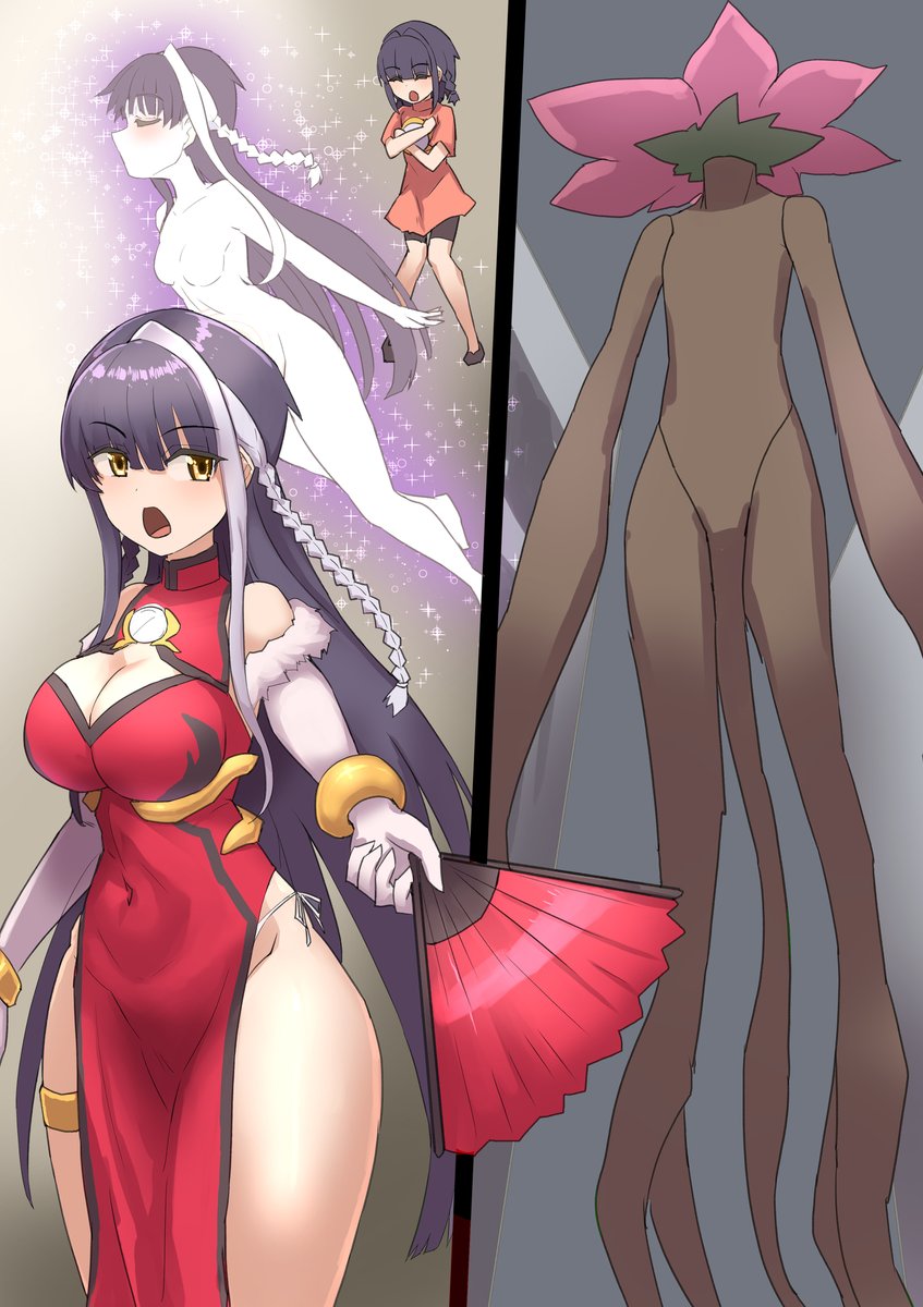 新しいイラスト、展開に悩んでます
このあとどうやっておっぱい出すか考えている 