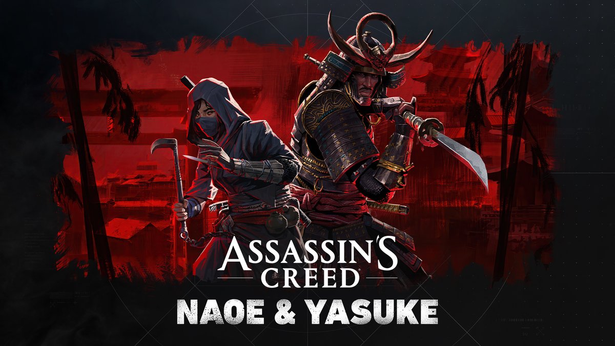 Ubisoft_Greece's tweet photo. Justice is forged in the Shadows 🎍

Yasuke &amp; Naoe are finally reunited in this gorgeous artstyle 🦅

Time to bet on the next Assassin who'll be illustrated 👀 https://t.co/NaeKahRai9