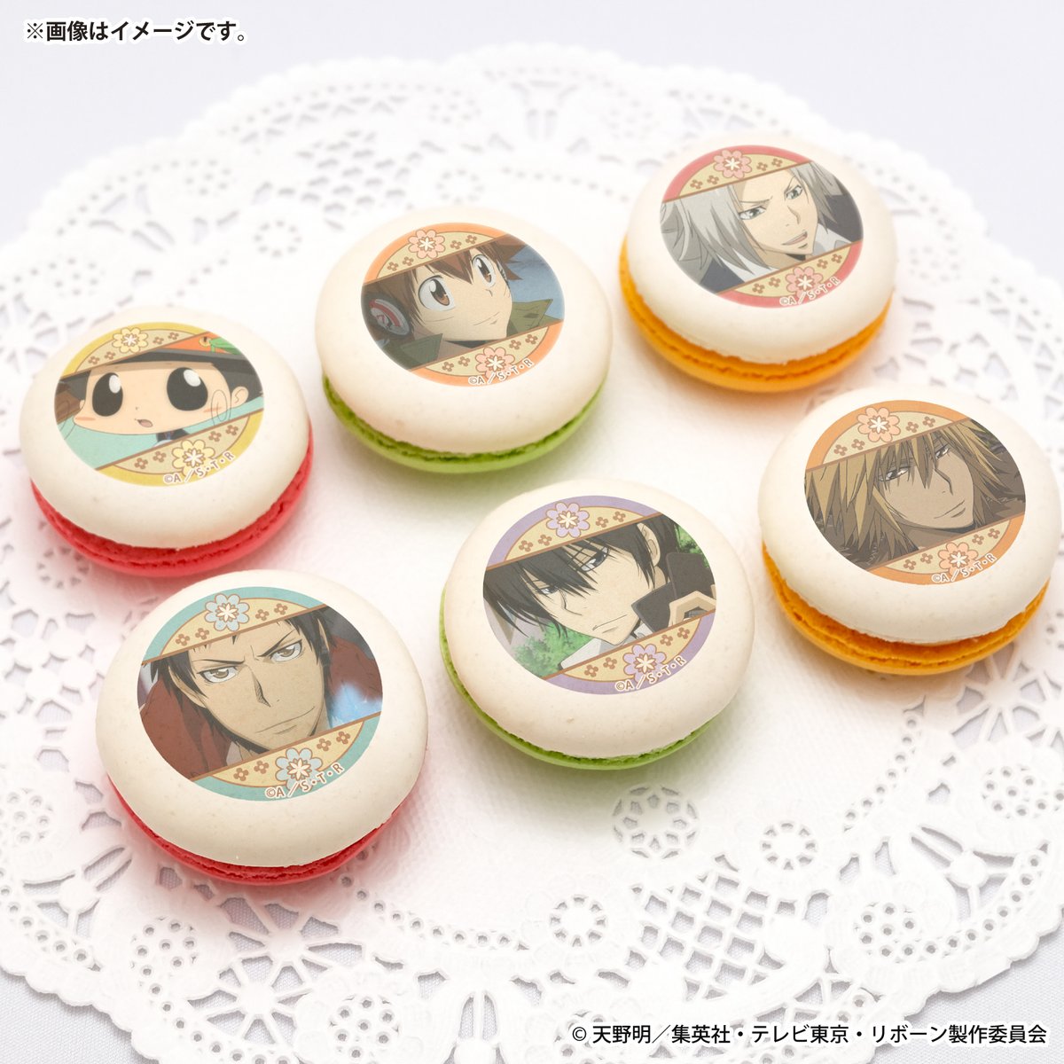 happypriroll's tweet image. 『#家庭教師ヒットマンREBORN!』
イースターイメージの定番スイーツ2026発売決定🐣🌼

春らしいデザインのケーキ＆マカロンです🎂
贈り物や記念日などにぜひご利用ください！

詳細は➡priroll.jp/shopbrand/ct16…

特典缶バッジ付きで全国へお届けします🎁
早期ご予約割引実施中！！

#REBORN #リボーン