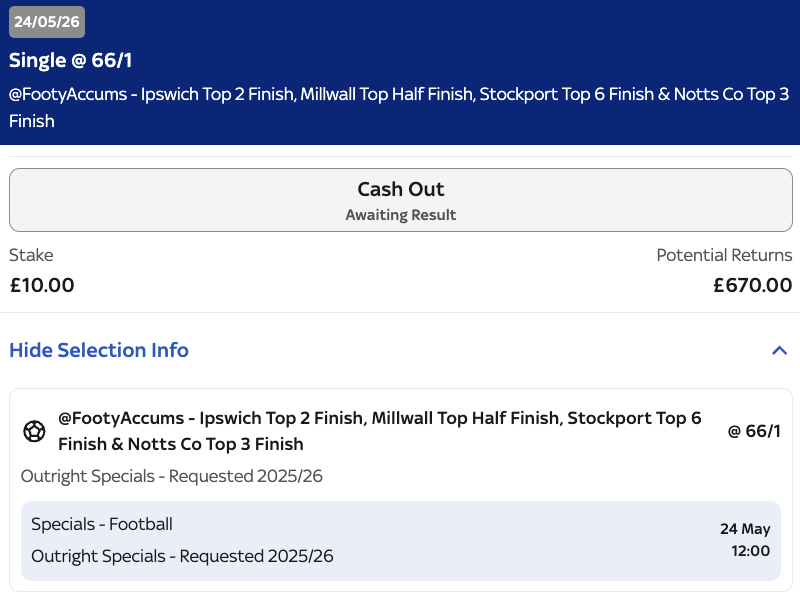 Footy Accumulators tweet media