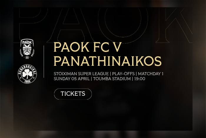 PAOK_FC's tweet image. #Tickets Αύριο στις 10:00 ξεκινά η διάθεση των εισιτηρίων για το παιχνίδι με τον Παναθηναϊκό στο γήπεδο της Τούμπας. #PAOK #OurWay 

🔗paokfc.gr/nea/20260331-t…