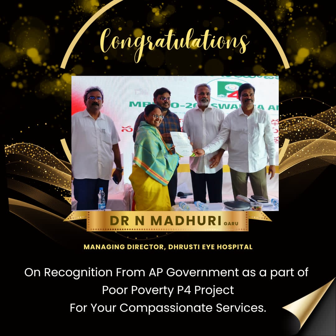 Dhrusti_EyeCare's tweet photo. #DrNMadhuri - Appreciation from News PR for Dr N Madhuri for her services for APGOVT - in association under #PoorPovertyP4 Project - #DhrustiEyeHospital https://t.co/zOtiKgpgyy