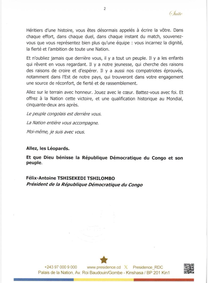 Présidence RDC 🇨🇩 tweet media