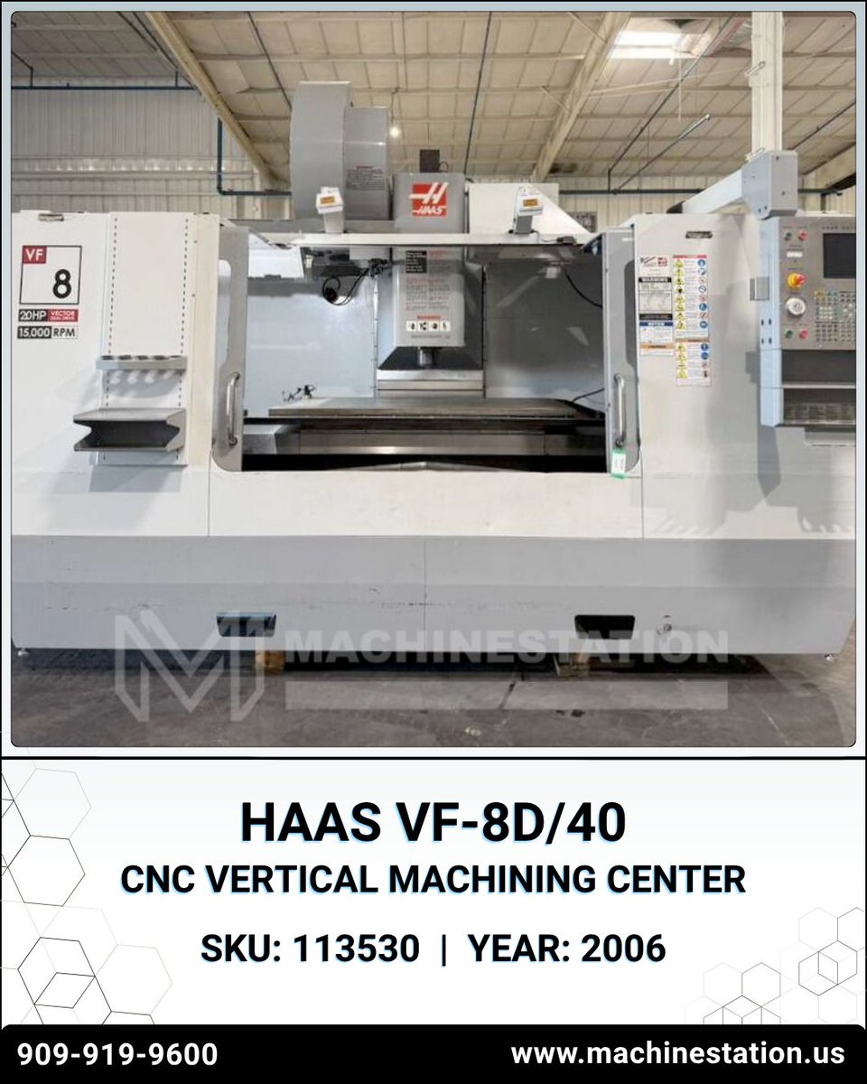 Machinestation_'s tweet image. 🚀 High-Speed CNC Machines – 12K, 15K, 20K RPM
⚙️ Built for Speed, Precision &amp;amp; High Productivity

📩 DM us for pricing!
👉 View Machines: machinestation.us/product-catego…
📞 (909) 919-9600 | 📧 sales@machinestation.us

#CNCMachines #CNCMill #UsedCNC #MachineStation #NewArrivals