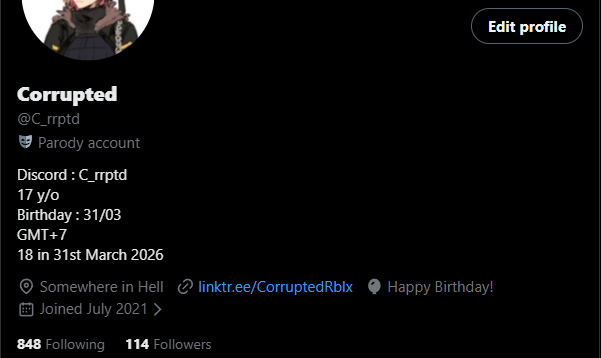 Corrupted tweet media