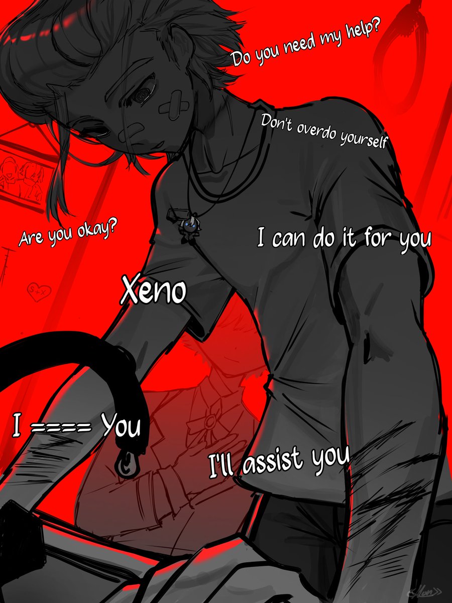 YukiDaSimp's tweet photo. Not so elegant of you, Xeno. #Stanxeno angst «C≠S» https://t.co/hY3pV4xngx