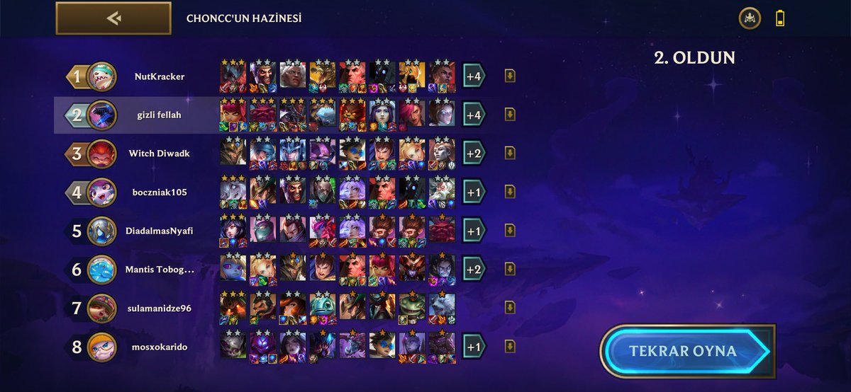 Gerçekten mükemmel oyun. 5 tane 5 cost 3* adam tek başına nasıl galip geliyor? <a href="/TFT/">Teamfight Tactics</a> <a href="/TurkiyeTft/">Teamfight Tactics - Türkiye</a>