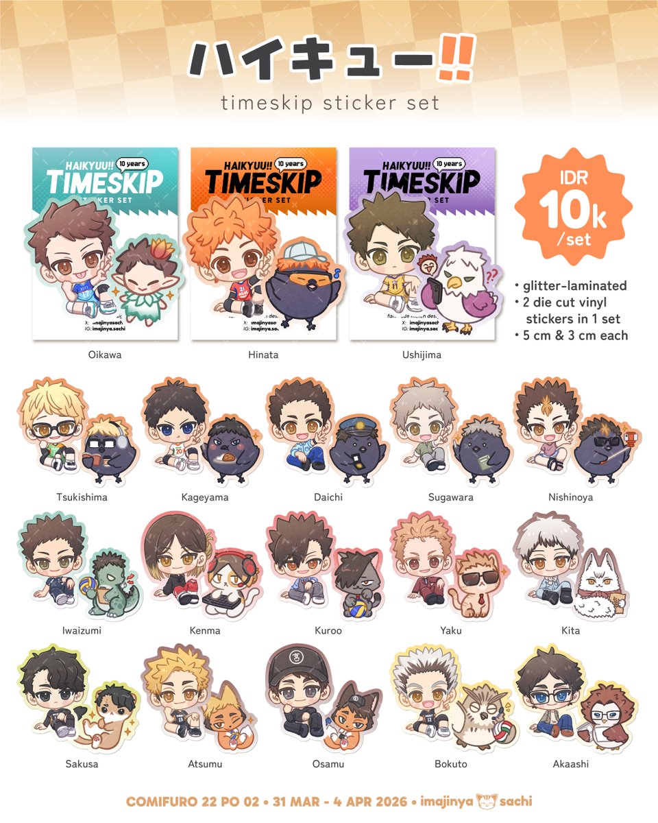 Haikyuu pins & stickers #cf22 #comifuro #comifuro22 # ...