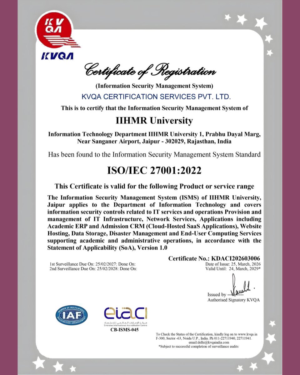 IIHMR University tweet media