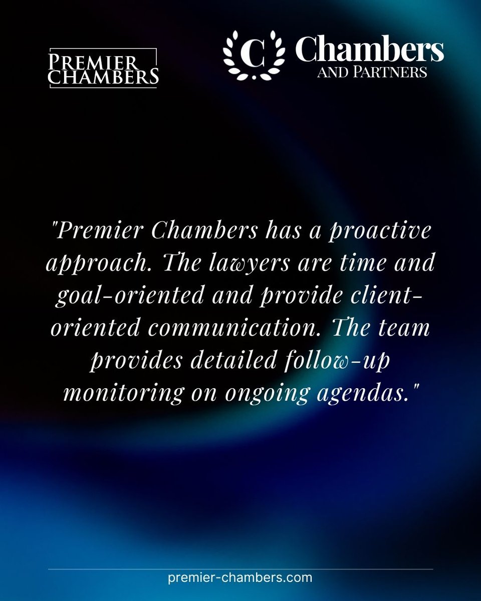 PremierChambers's tweet photo. Premier Chambers has been ranked as Band 1 for General Business Law in Maldives by Chambers Global 2026. Thank you to our clients and team and Congratulations to our lawyers Shaaheen Hameed, Hassan Maaz Shareef &amp; Mohamed Azmee on your rankings!
#premierchambers https://t.co/nO82pjyNQk