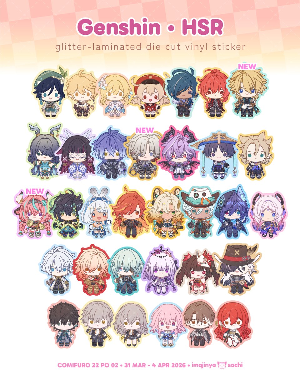 New cheeb stickers: Varka, Illuga, and Varesa! Sticker book Haru udah ...