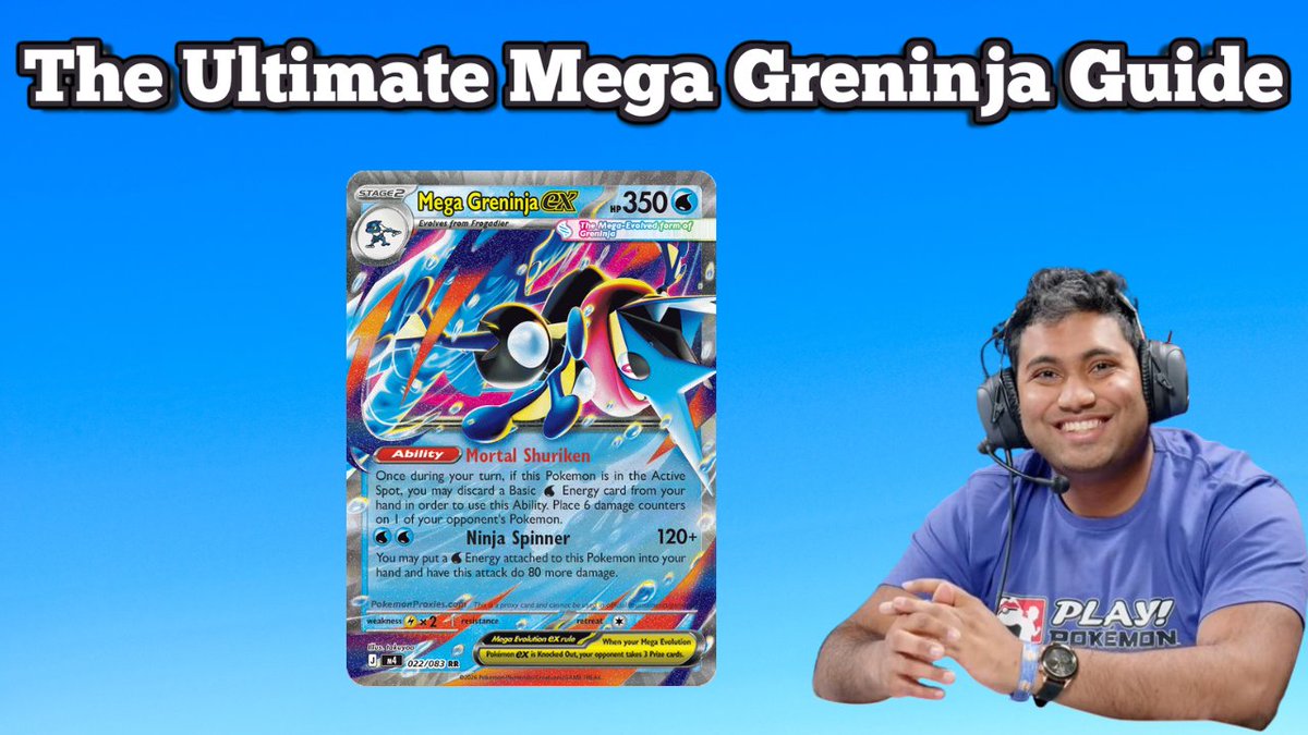 thefleeee's tweet image. Sorry for the delay but it is here! My Ultimate Mega Greninja EX guide! I won't be updating it again until right before NAIC but get it while it's hot! I'll be working on making a note shortly for the Japanese audience

metafy.gg/guides/view/th…