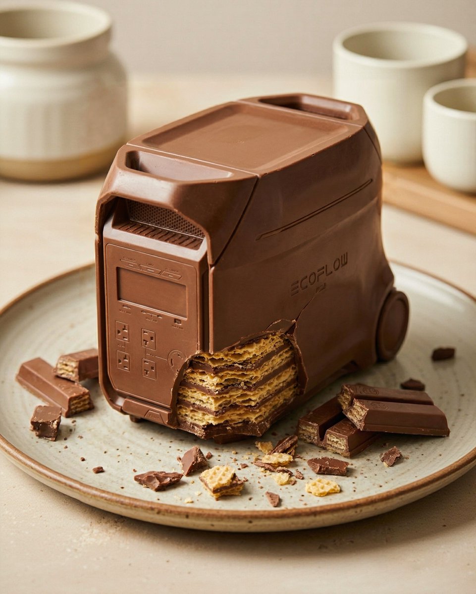 EcoFlowTech's tweet image. 12 tons of KitKat just… gone? 🍫👀  

Couldn’t be us. 
We store energy, not snacks ⚡️  

#kitkatheist #kitkat #chocolate #ecoflow