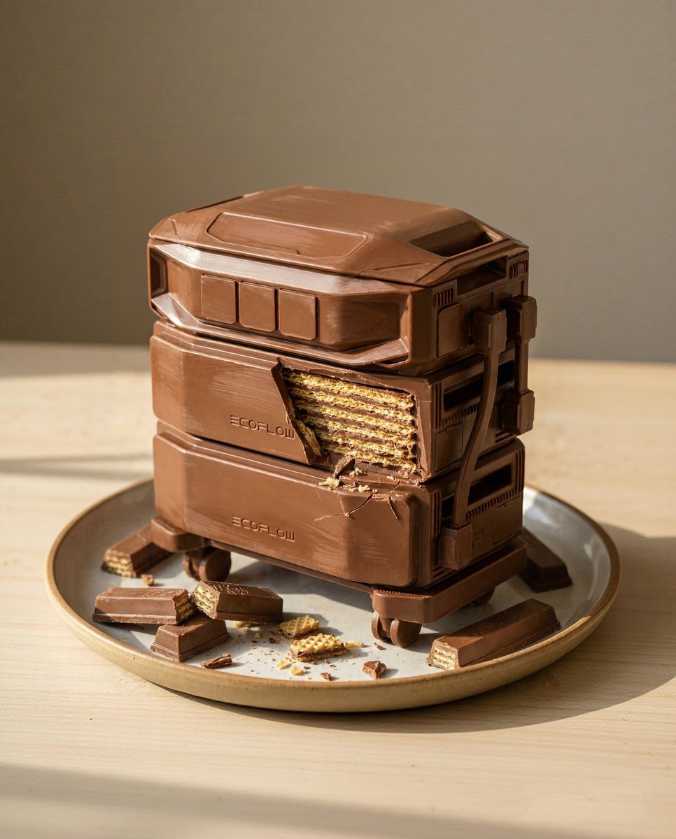 EcoFlowTech's tweet image. 12 tons of KitKat just… gone? 🍫👀  

Couldn’t be us. 
We store energy, not snacks ⚡️  

#kitkatheist #kitkat #chocolate #ecoflow