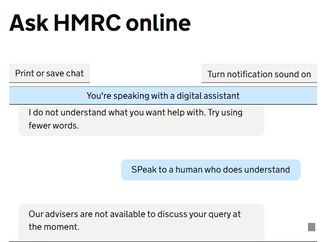 drbrackin's tweet photo. HMRC: You must file your taxes on time.
Also HMRC: https://t.co/PlmNXTEYN7