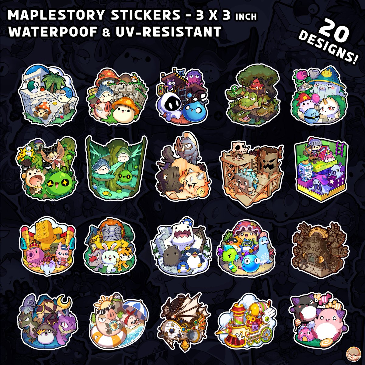 victor_paged's tweet photo. New Catalogue for the upcoming artist alley! more info soon😁

update:
the Maplestory stickers are all remade, now with a much better quality! https://t.co/YwC47Vq9sS