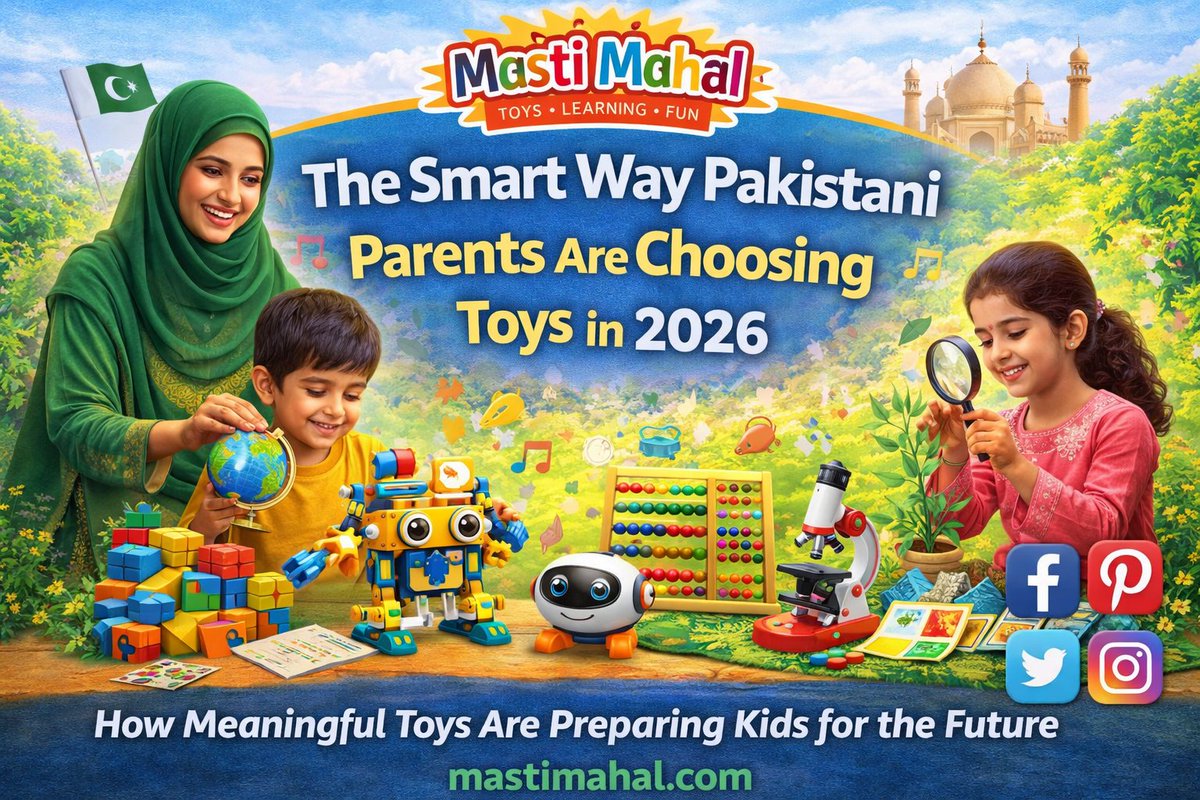 mastimahal's tweet image. The Smart Way Pakistani Parents Are Choosing Toys in 2026 
#toys #toysforkids #toysinpakistan #newtoys2026 #mastimahal 
Link: medium.com/p/the-smart-wa…