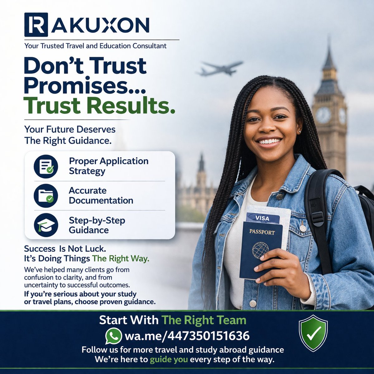 rakuxon's tweet photo. Promises are everywhere… results are rare.

Don’t gamble with your travel or study abroad plans.

Get the right guidance from the start.

Educational Consult: https://t.co/zpeOPyNWsu https://t.co/c3657RYHkB