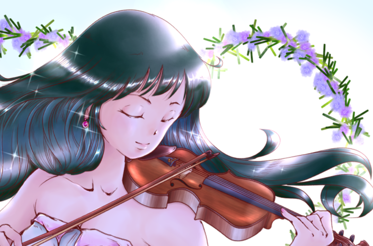 3月31日は、 #オーケストラの日。 絵はソリストっぽいけれど?