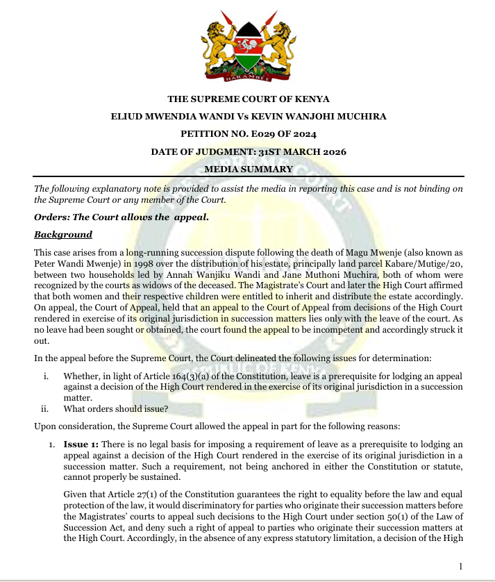 THE SUPREME COURT OF KENYA tweet media