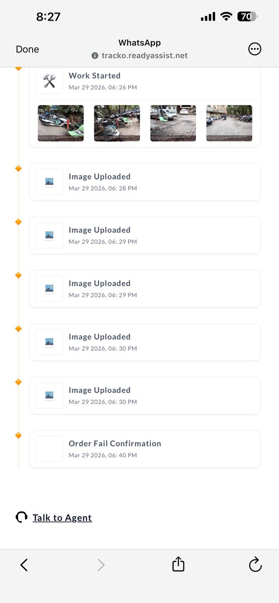 Sandy1582Patil's tweet photo. This is actually funny —after endless follow-ups 🤬🤬my Ola scooter finally got fixed, and now from last 1 week the drop vendor, Ready Assist, can’t even locate it my scooter frm Ola grey yard. Only Ola electric can do such dump things 🤷🏻@bhash @OlaElectric https://t.co/izpetPhEQC