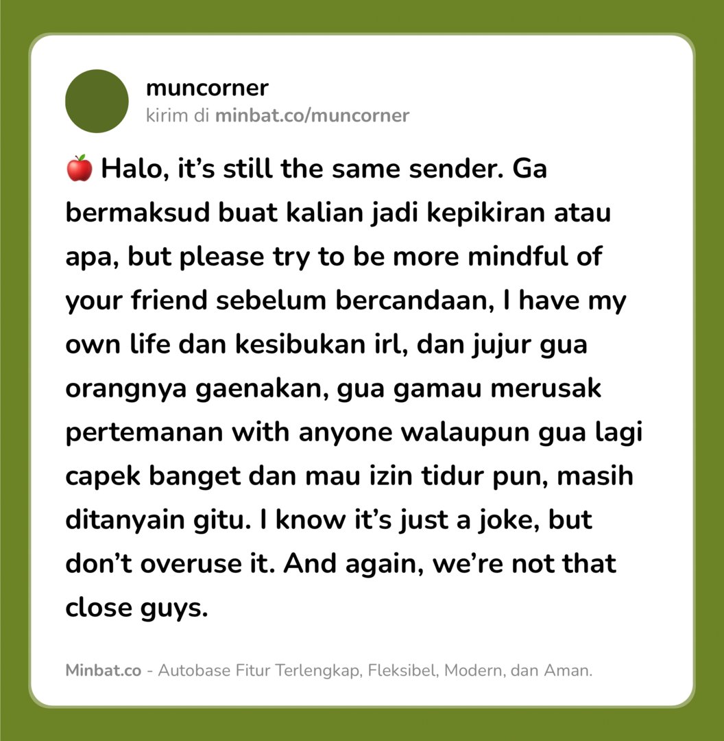 Base umum bisa follow @cornerfess tweet media