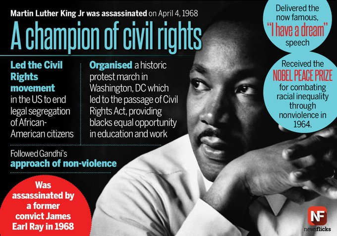 pycpim's tweet image. On April 4, 1968, Martin Luther King Jr. was assassinated.

Dr. King was a leading civil rights figure and a key advocate for economic justice in the 20th century.   

#Capitalism #MartinLutherKingJr #LalSalam #Vote4CPIM