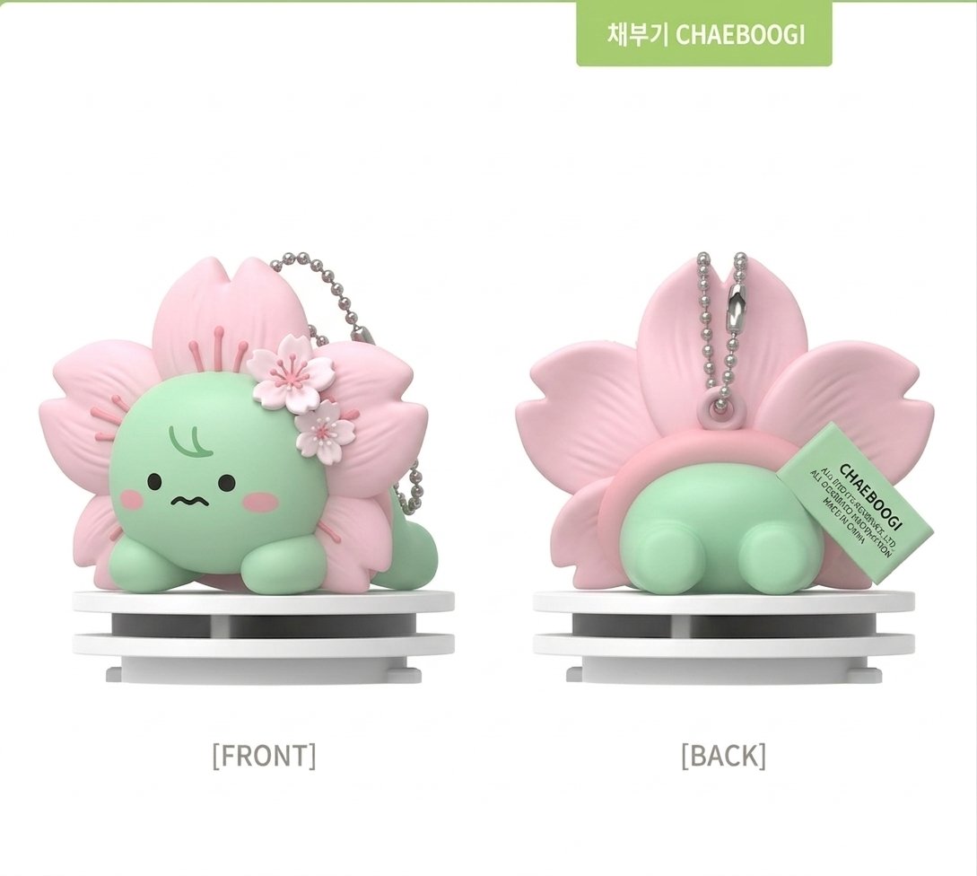 우리 봄동이도 귀여워질 수 있는데...
벚꽃으로 하면 더 귀여운데...
