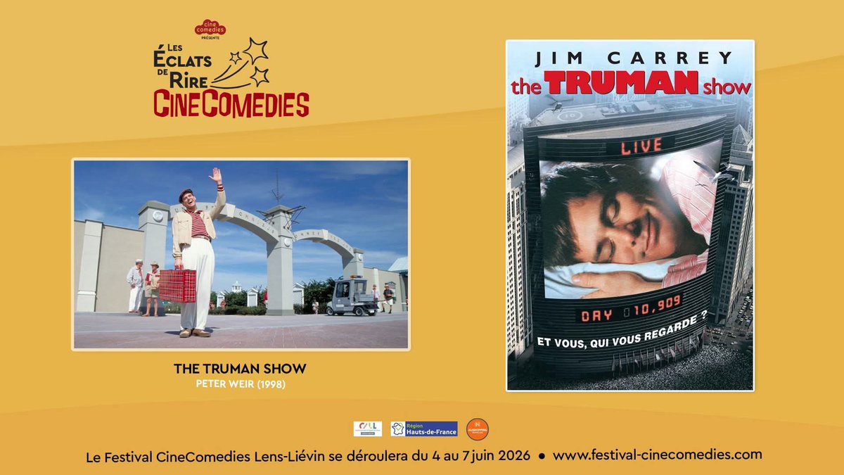 La7emeCle's tweet photo. Présentation du film The Truman Show, réalisé par Peter Weir, avec Jim Carrey, dans le cadre du programme Les Éclats de Rire de @CineComedies, lors d'une séance scolaire à la médiathèque Le Trait d'Union - Vendin le Vieil.

@TheTrumanShow #JimCarrey https://t.co/4eduMzvxuz
