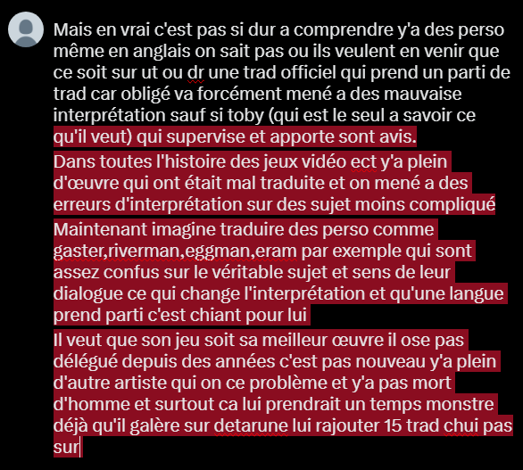 daulfin06's tweet photo. @AbeilleLurette @biobak64 Et sur le fait "d'officialisé" des fantrad, il ne veut juste pas de quelque chose d'officiel qui ne peut pas vérifié (même pour les produit dérivé il est chiant) donc officialisé une langue qui ne pas lire c'est mort 
MAIS il l'encoure la fantrad a mort https://t.co/ykJLxBoMnk