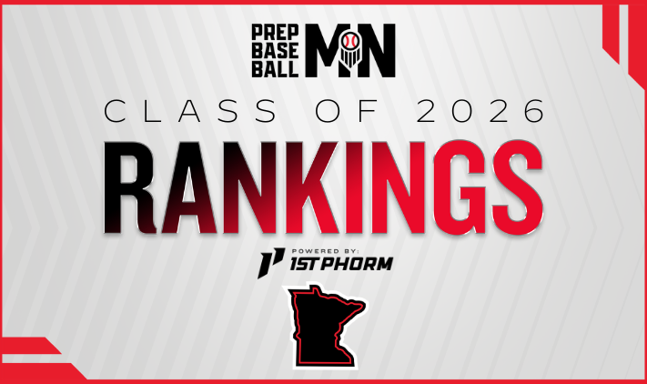 PrepBaseballMN's tweet photo. 𝗠𝗶𝗻𝗻𝗲𝘀𝗼𝘁𝗮 𝗥𝗮𝗻𝗸𝗶𝗻𝗴𝘀 𝗨𝗽𝗱𝗮𝘁𝗲: Class of 2026

Shakeup in the final update for the senior class.

175 names. New No. 1. New faces inside the top 5 and top 10.

ꜰᴜʟʟ ʀᴀɴᴋɪɴɢꜱ
https://t.co/ge5eJkCbbF https://t.co/FsP7w2HPK7