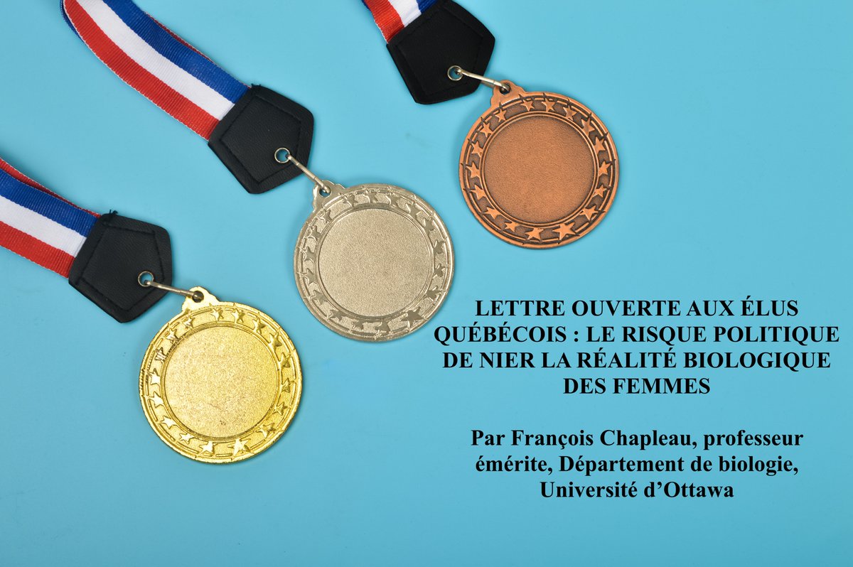 FrChapleau's tweet photo. LETTRE OUVERTE AUX ÉLUS QUÉBÉCOIS : LE RISQUE POLITIQUE DE NIER LA RÉALITÉ BIOLOGIQUE DES FEMMES   

Mesdames et messieurs les élus du Québec ...

1/2 https://t.co/21lq6u66A4