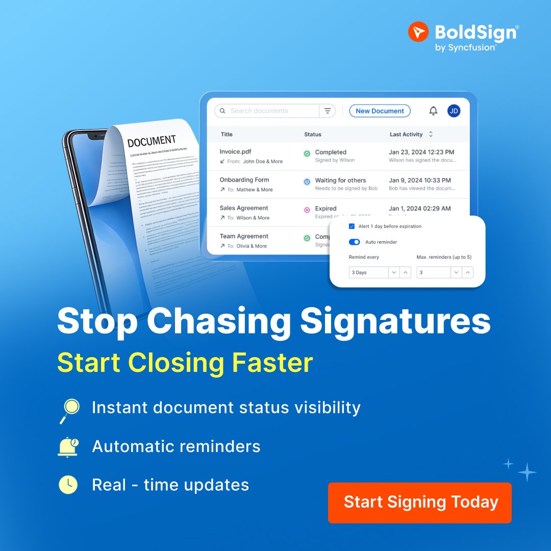 BoldSign tweet media